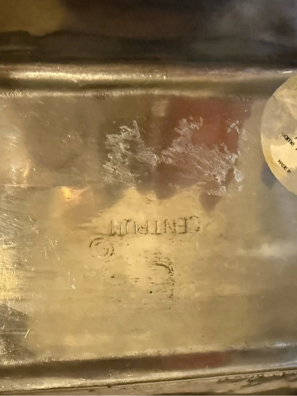 Vintage-Style Silver Decorative Tray with Grape Motif